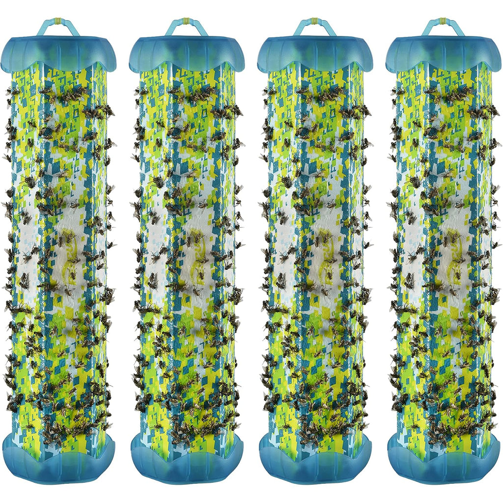 Rescue! Non-Toxic Trapstik For Flies – Indoor Hanging Fly Trap - 4 Pack