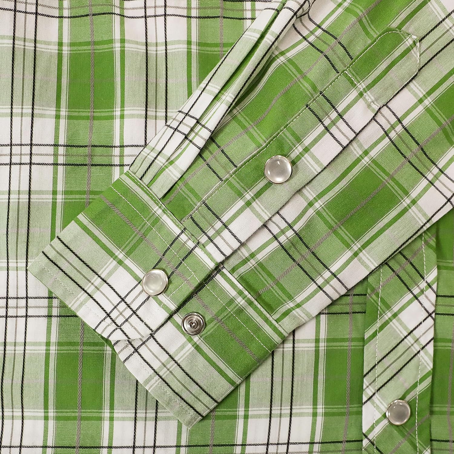 Dubinik® Pearl Snap Shirts For Men Long Sleeve Western Shirt For Men'S Vintage Casual Plaid Cowboy Country Button