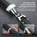Strap For Omega X Swatch Moonswatch Watch 20Mm,Folding Buckle Lunar Soil Texture Band Compatible Omega Swatch Moonswatch Speedmaster,Curved No Gap Replacement Strap For Men Women