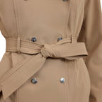 Calvin Klein Women'S Trench Coat, Double Breasted With Detachable Hood And Belt