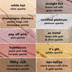 E.L.F. Fine As Fleck Glitter Eyeshadow, Long-Lasting Sheer Eye Makeup With A Shimmer Finish, Soft, Smooth Formula, Vegan & Cruelty-Free, Filthy Rich