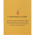 Baydurcan 14K Golden Plated Pendant Necklaces for Women - Positive Flamingo Capybara Giraffe Peace Gifts for Friends Sister Daughter, Birthday, Christmas, Graduation Gifts