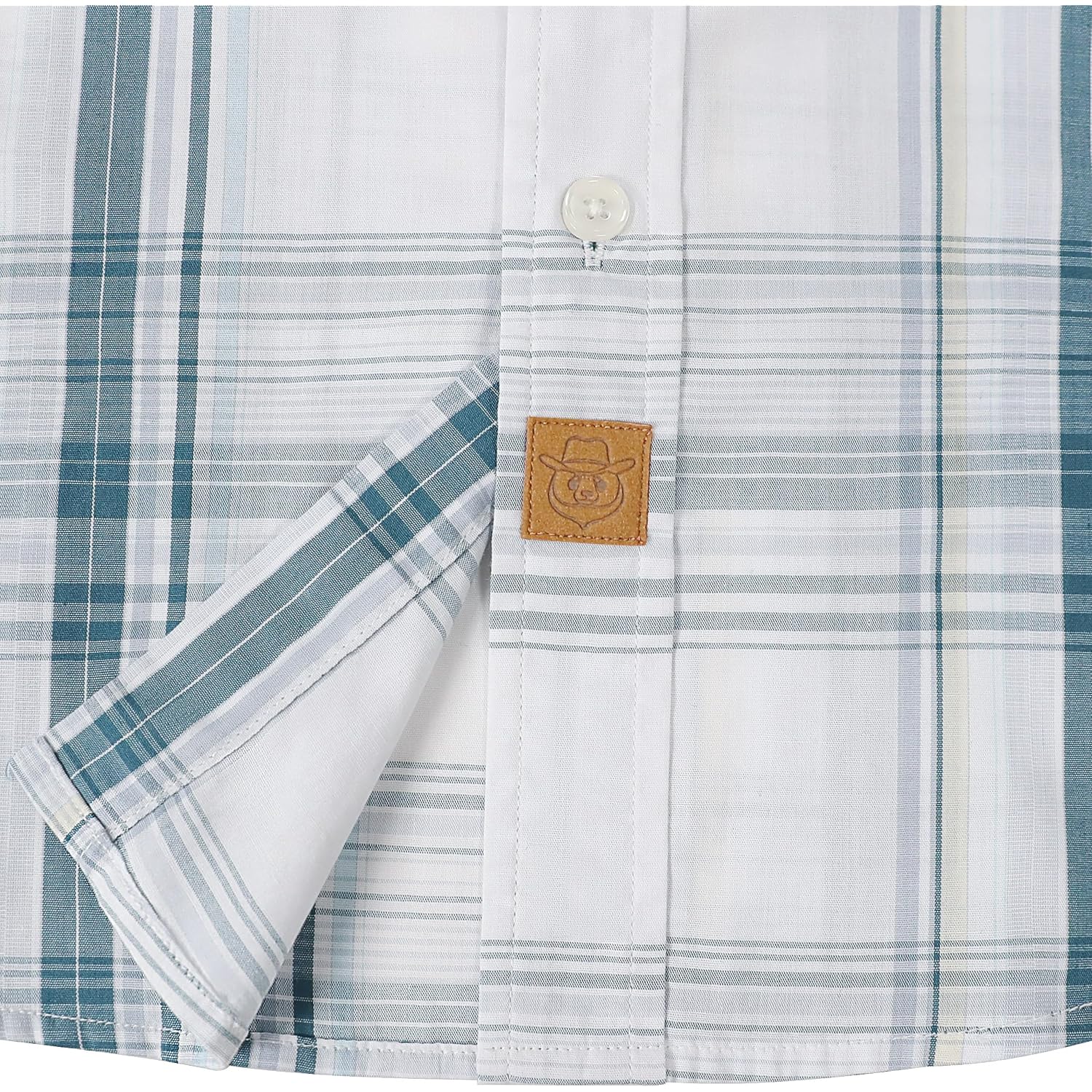 Dubinik® Mens Short Sleeve Button Down Shirts Soft Breathable Summer Vintage Regular Fit Lightweight Men'S Casual Shirt