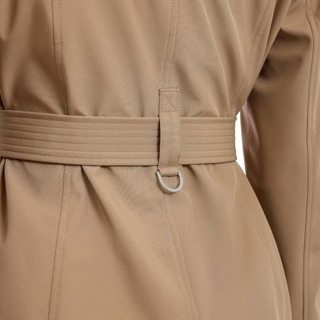 Calvin Klein Women'S Trench Coat, Double Breasted With Detachable Hood And Belt