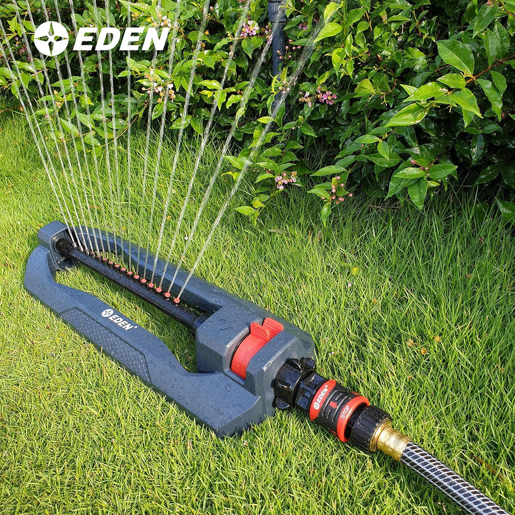 Eden 95210 Premium Garden Hose Quick Connect Set | 5-Piece Snap & Lock Fittings With Water Stop & Secure Twist-Lock Design
