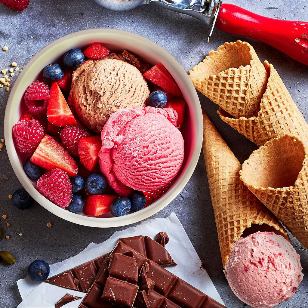 Balci - Premium Ice Cream Containers (2 Pack - 1 Quart Each) Perfect Freezer Storage Tubs With Lids For Ice Cream, Sorbet And Gelato! - Blue