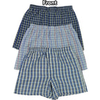 Tobeinstyle Men'S Pack Of 3 Or 6 Button Fly Loose Fit Tartan Plaid Boxer Shorts