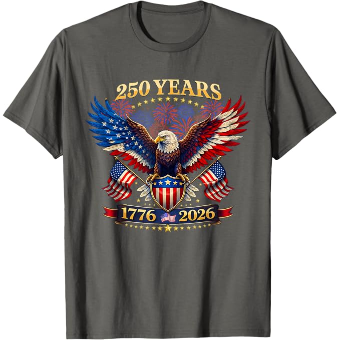 250 Years American 1776-2026 | 4th Of July T-Shirt