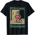 Off to Commit Shenanigans Frog | Funny T-Shirt