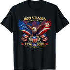 250 Years American 1776-2026 | 4th Of July T-Shirt