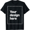 Custom T-Shirt with Your Image for Men, Women and Kids by Modify by Amazon Merch on Demand Black