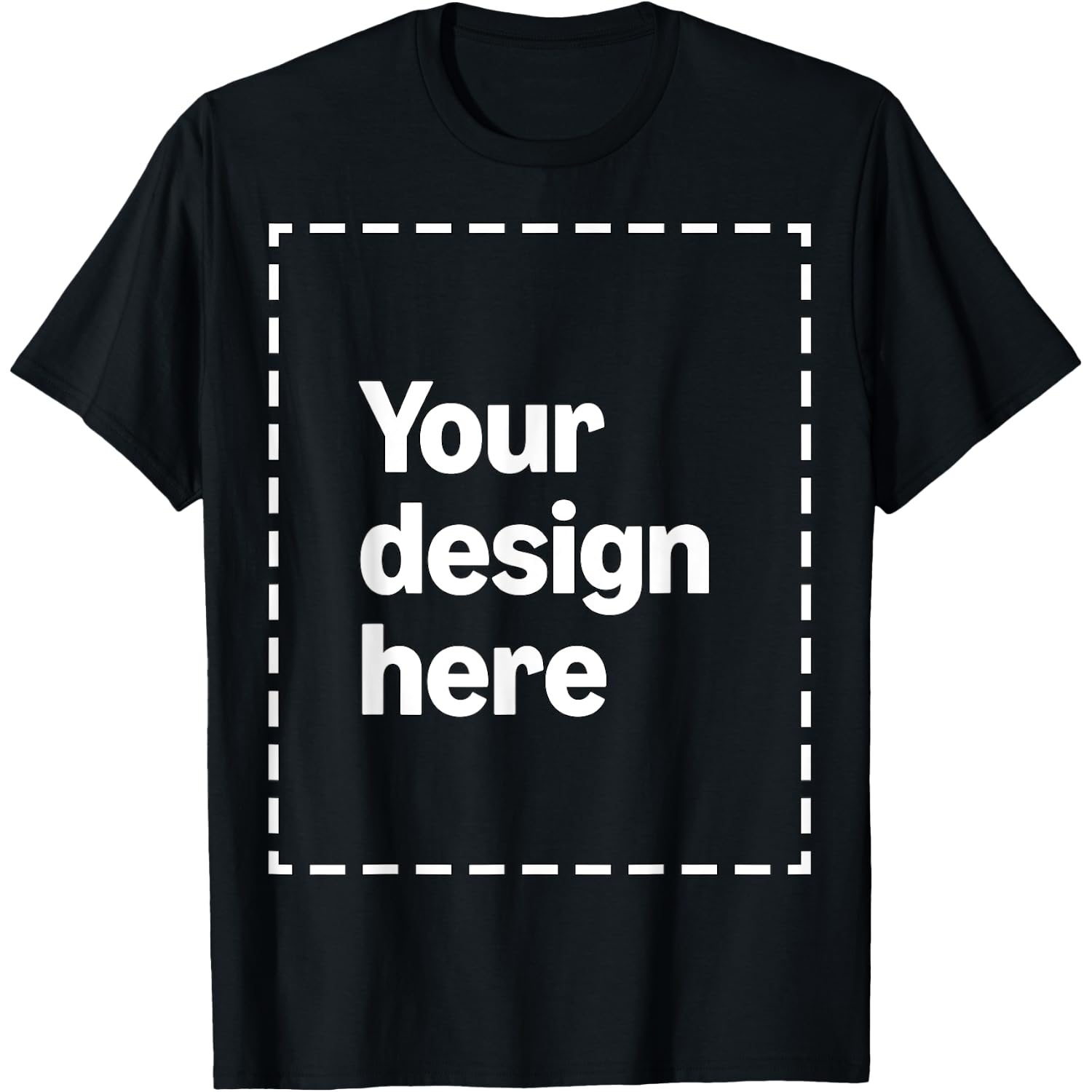 Custom T-Shirt with Your Image for Men, Women and Kids by Modify by Amazon Merch on Demand Black