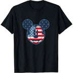 Disney Mickey Mouse Vintage Americana Fourth of July T-Shirt