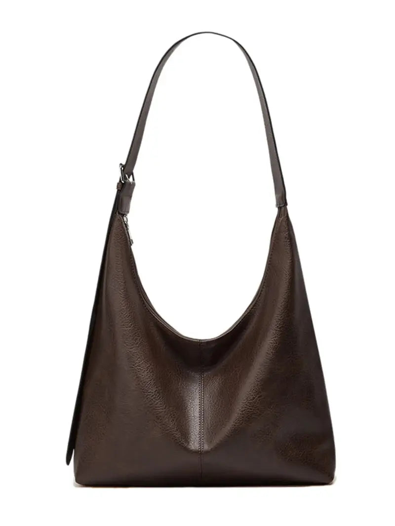 Women's Solid Color PU Leather Shoulder Bag, Simple Large-Capacity Crossbody Bag, Trendy High-quality Daily Commuting Bag, Girl Fashionable Shopping Bag, Fashion Crossbody Bags