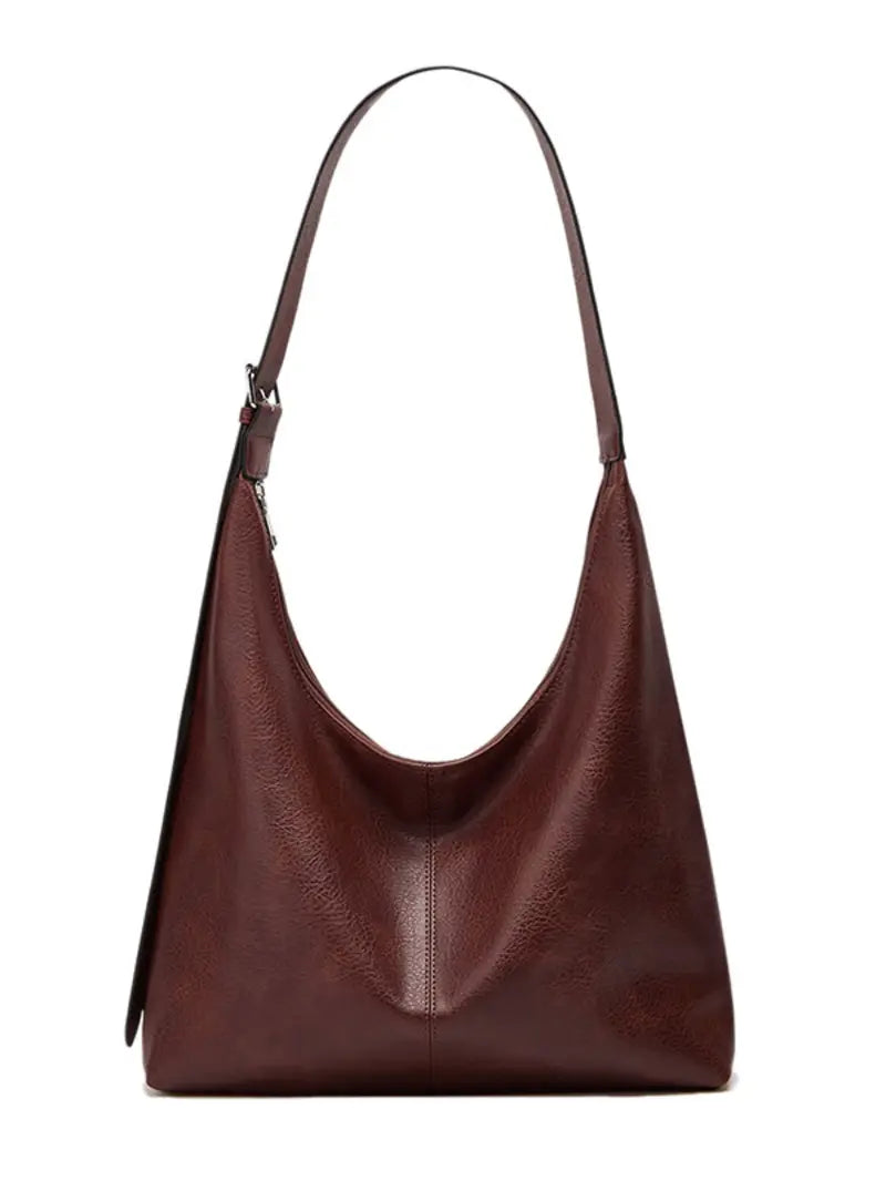 Women's Solid Color PU Leather Shoulder Bag, Simple Large-Capacity Crossbody Bag, Trendy High-quality Daily Commuting Bag, Girl Fashionable Shopping Bag, Fashion Crossbody Bags
